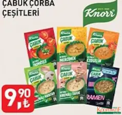 KNORR ÇABUK ÇORBA ÇEŞİTLERİ KNORR ÇABUK ÇORBA ÇEŞİTLERİ